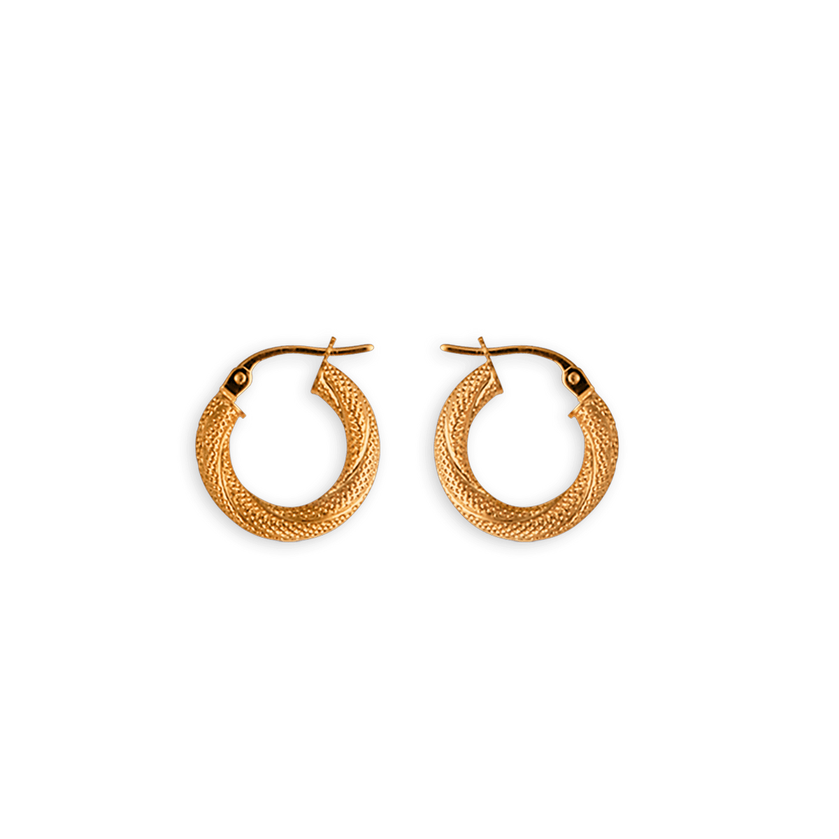 Créoles Or 375 Fantaisie 15mm Tube 3mm