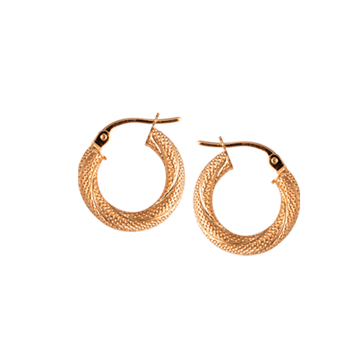 Créoles Or 375 Fantaisie 15mm Tube 3mm