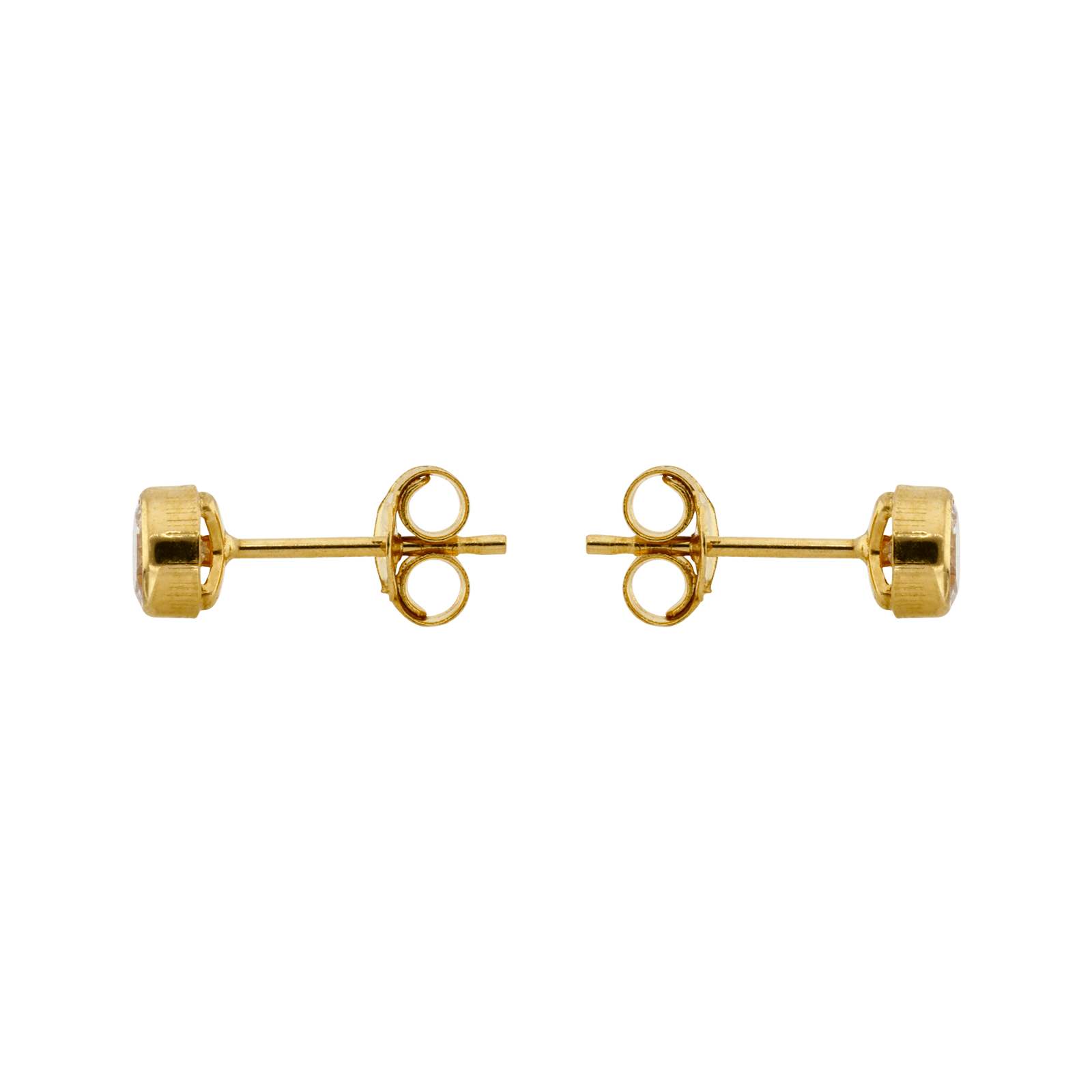 Boucles d'Oreilles Serti clos quatre millimètres