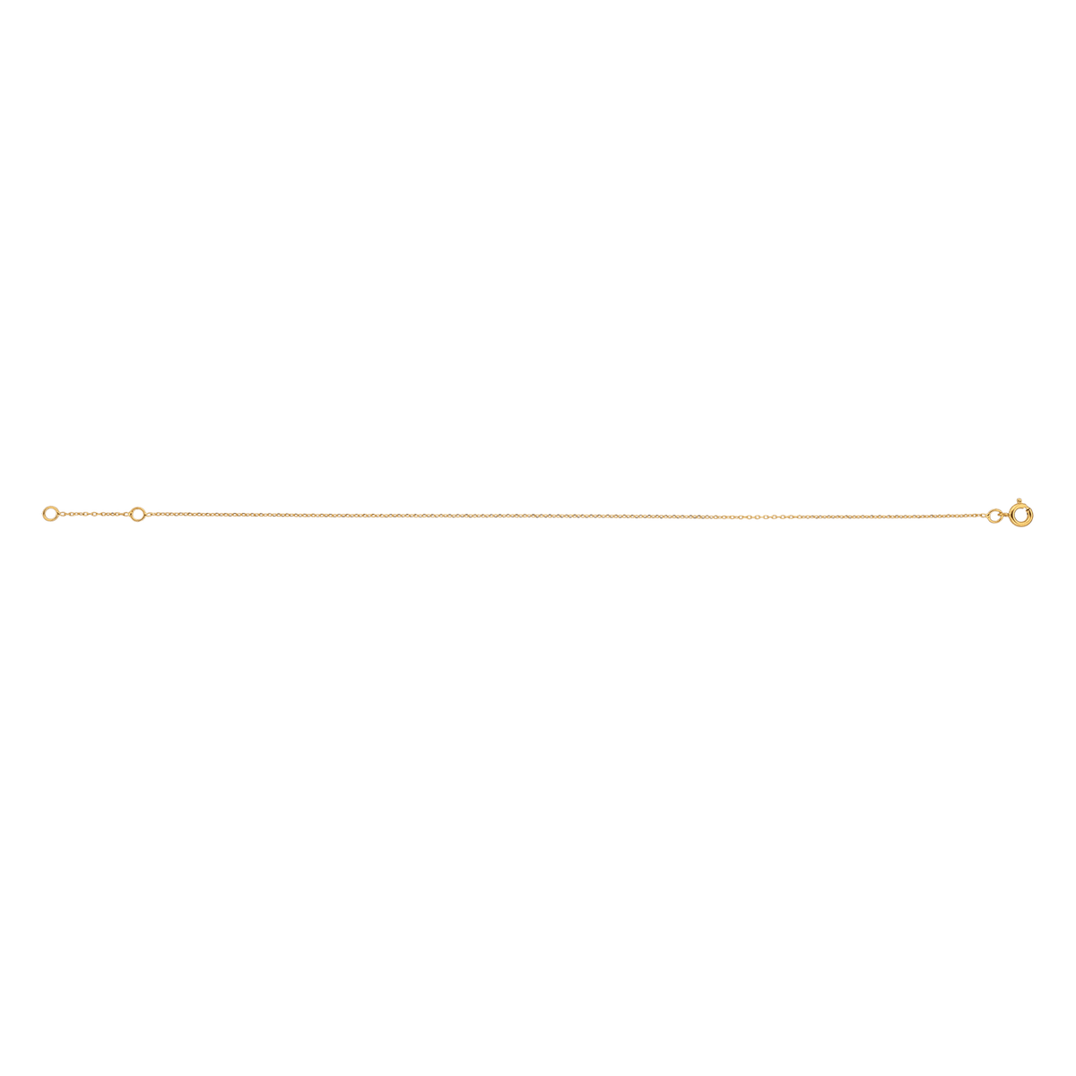 Chaîne Cheville Plaqué Or Maille Forçat Limé 1.1mm 23 à 25cm