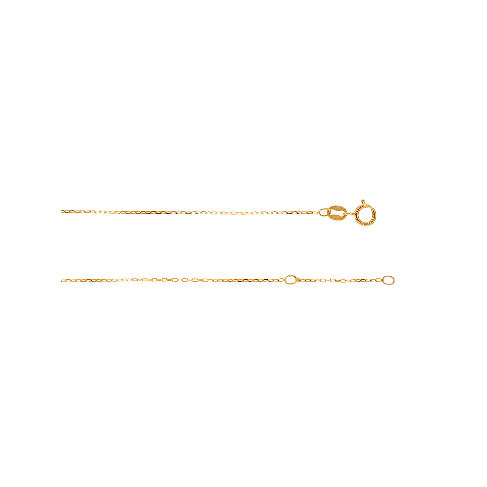 Collier Poire Oxyde de Zirconium blanc 42 plus 3 centimètres