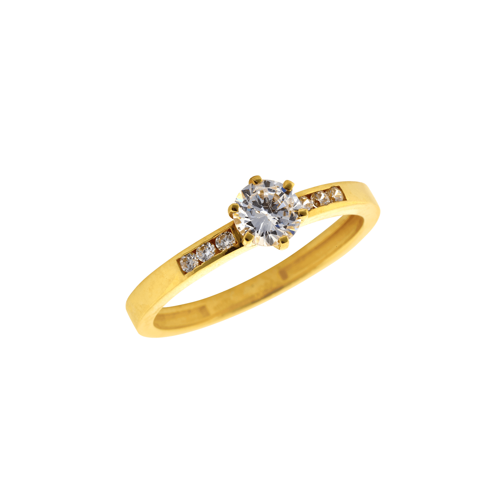 bague 750 solitaire accompagné oz