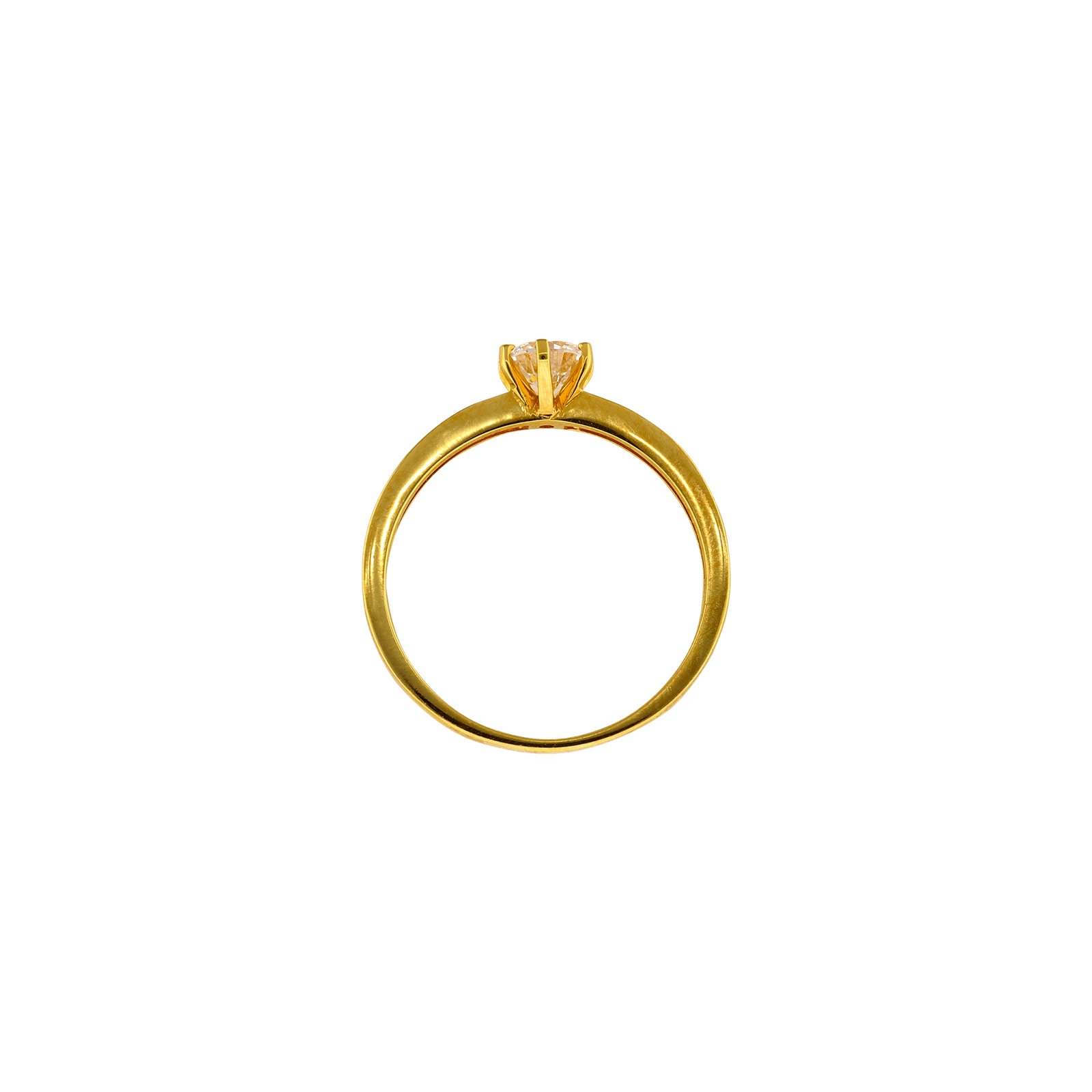 bague 750 solitaire accompagné oz