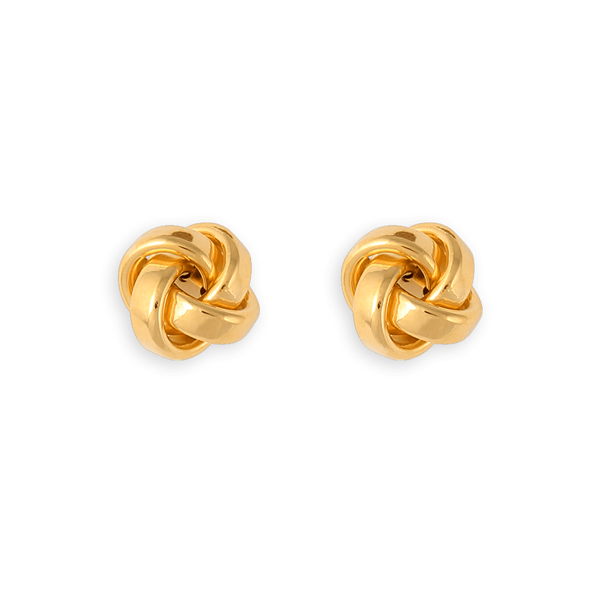 Boucles D'oreilles Or 375 Nœud Fantaisie 11.5mm