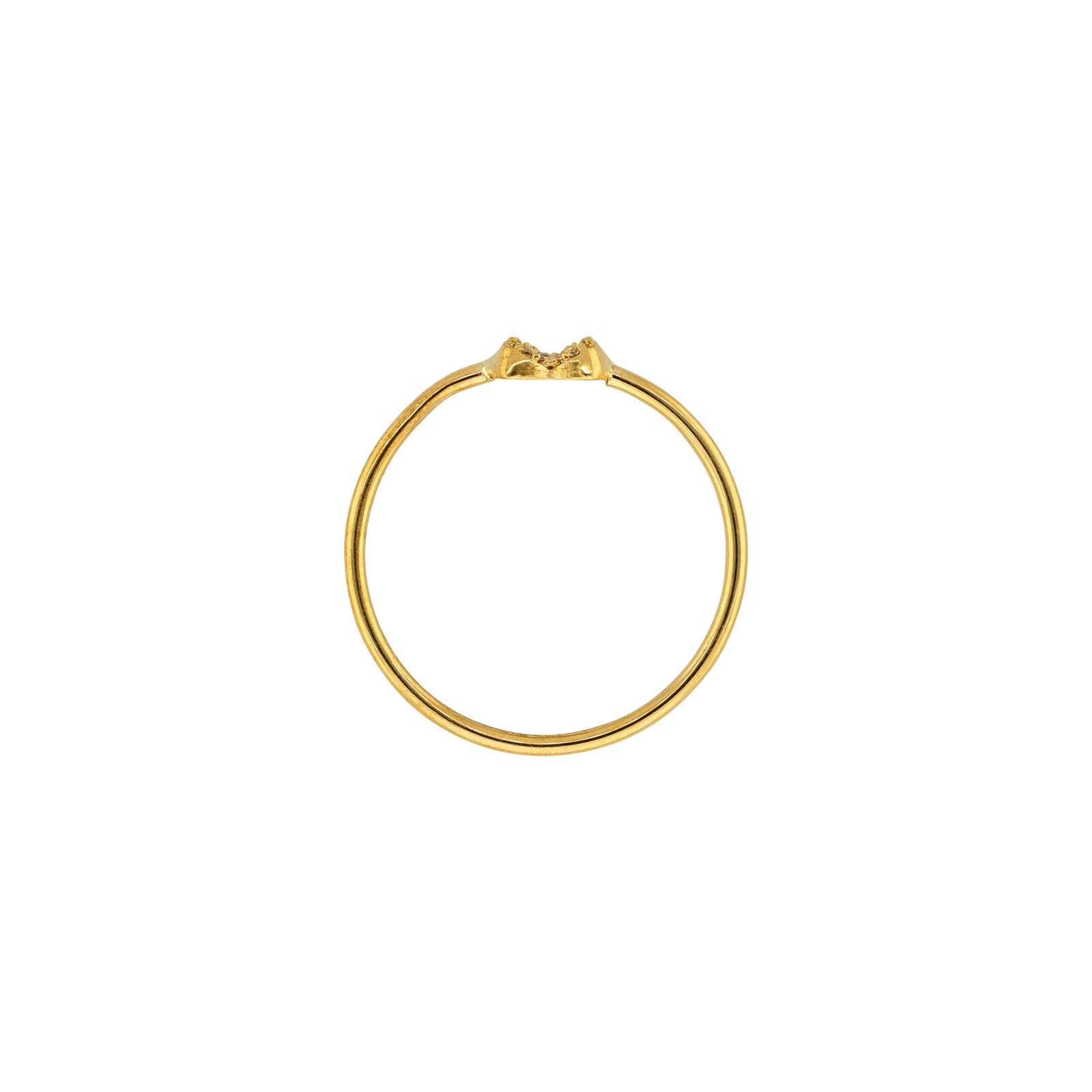 Bague Pavé Coeur Oxyde de Zirconium