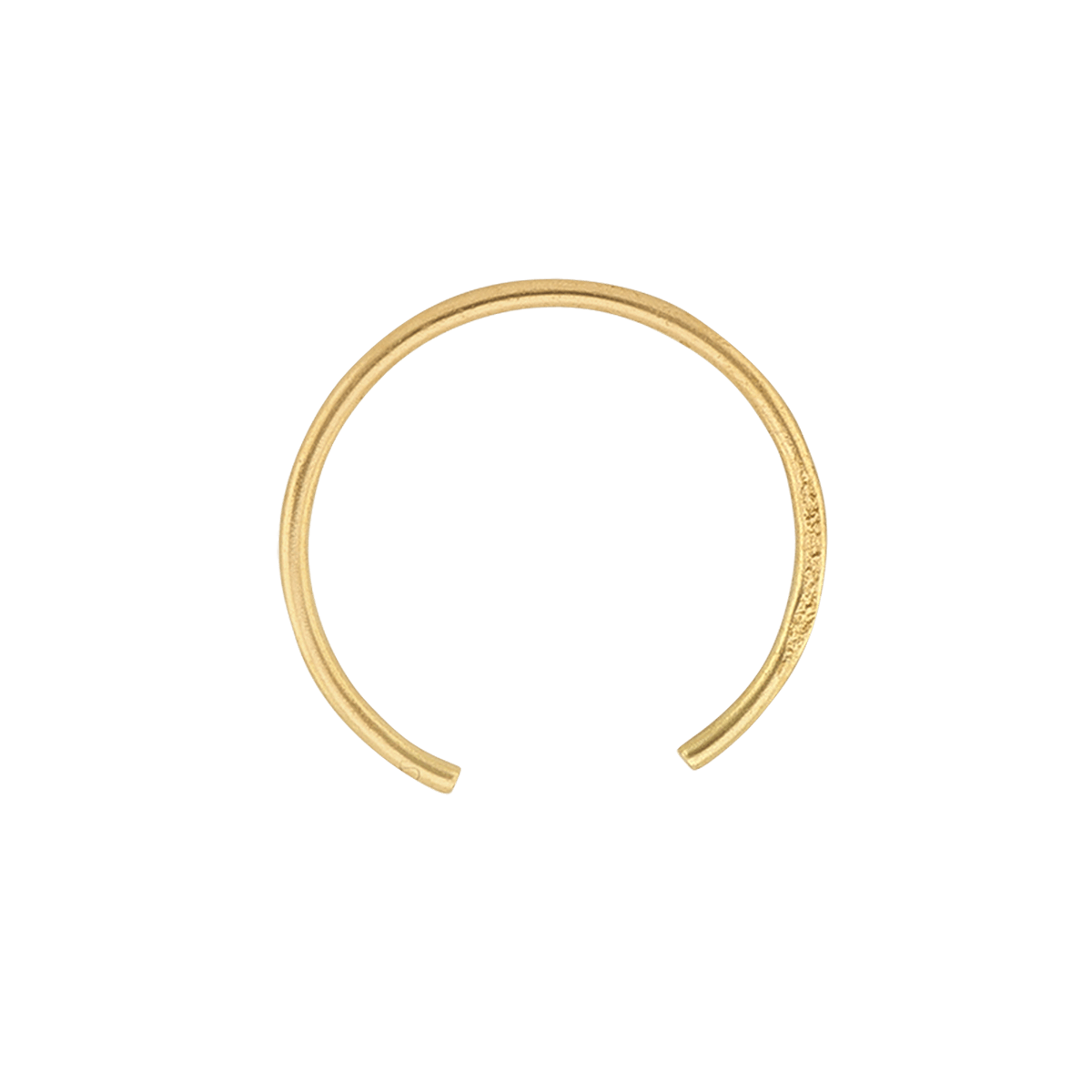 Boucle de nez tout or piercing anneau lisse