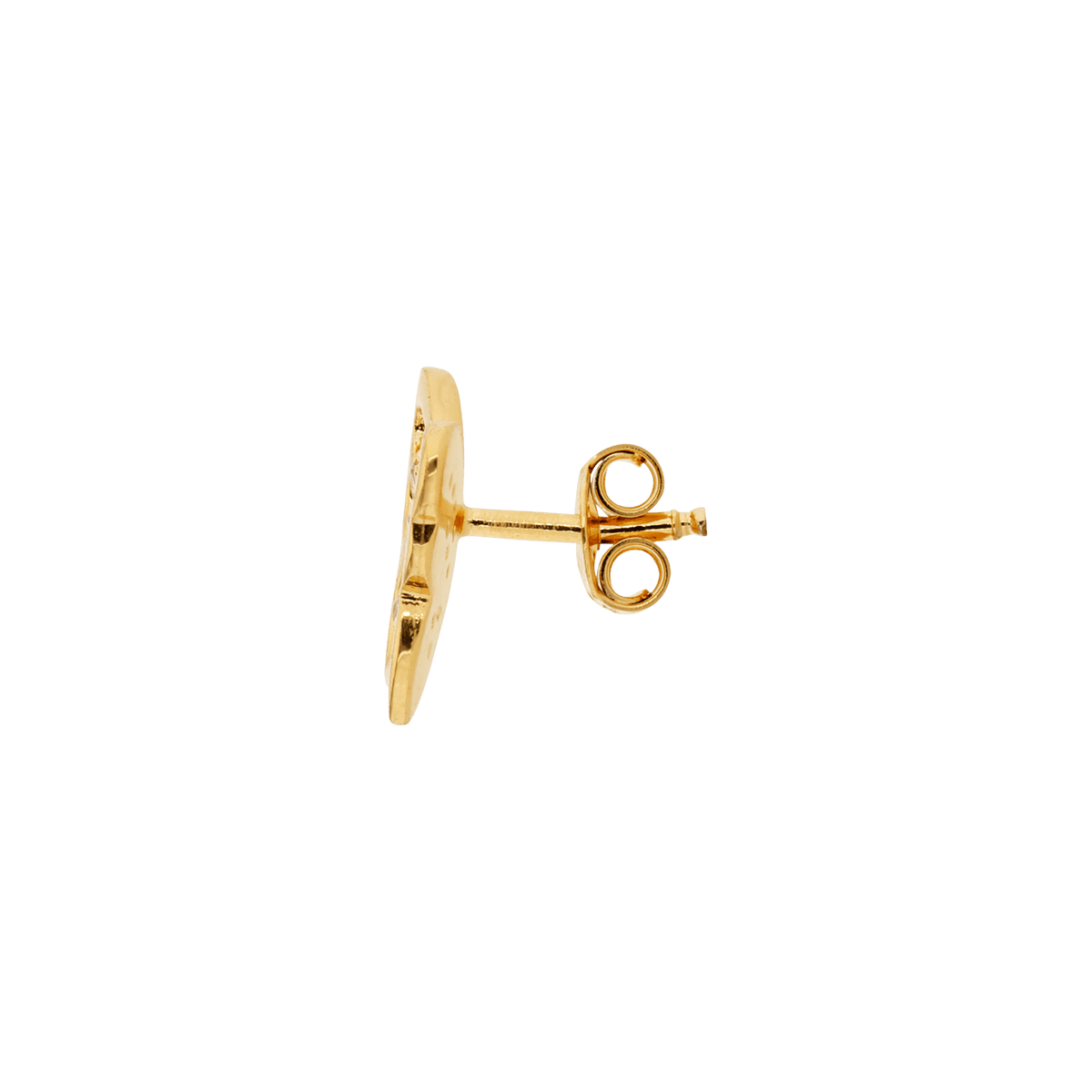 Boucles D'oreilles Plaqué Or Papillon Zirconium 10*13mm
