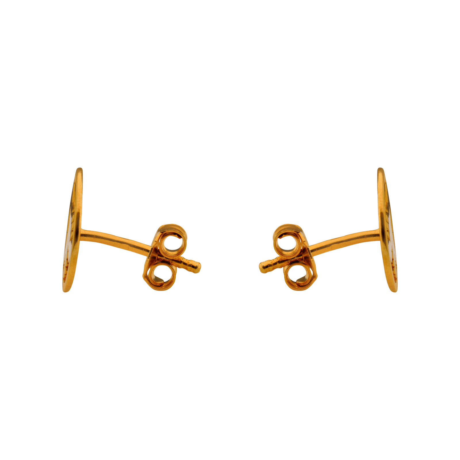 Boucles d'Oreilles Plaqué or cercle colibri