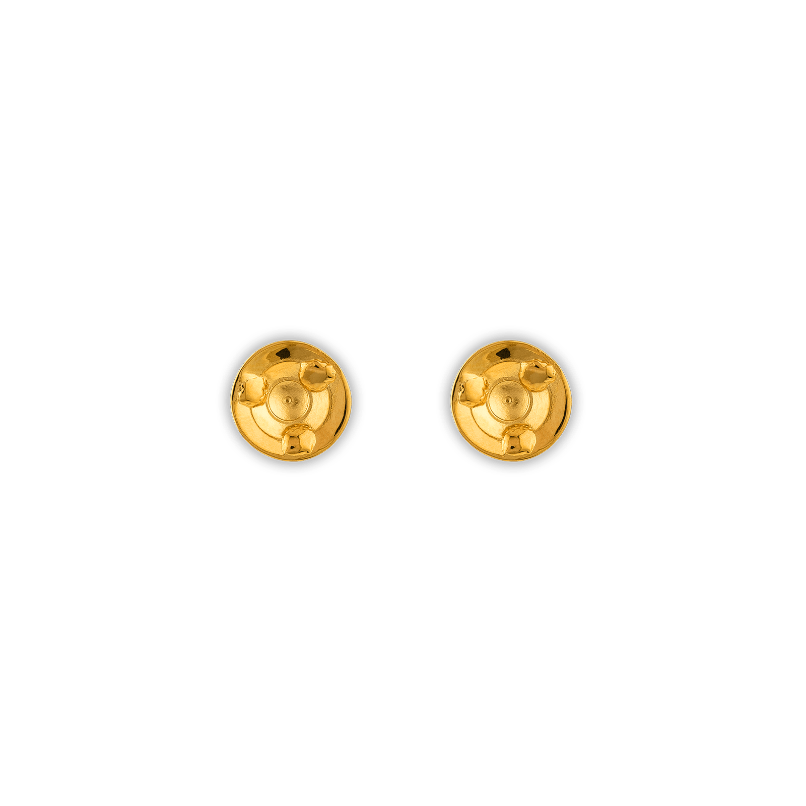 Boucles D'oreilles Plaqué Or Batée