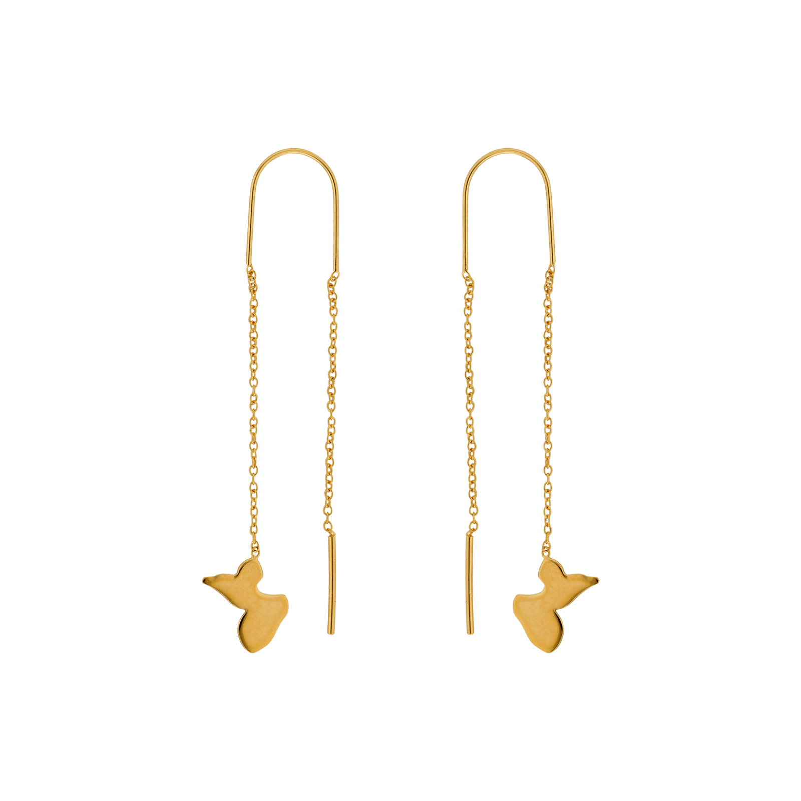 Boucles d'Oreilles Plaqué or Guyannaises Guadeloupe