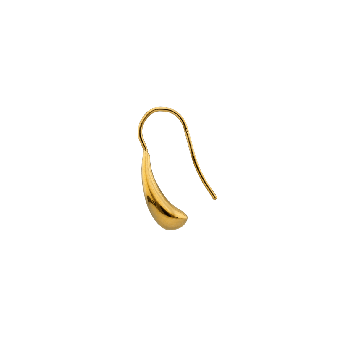 Boucles D'oreilles Plaqué Or Goutte 6*15mm Pendant 23mm