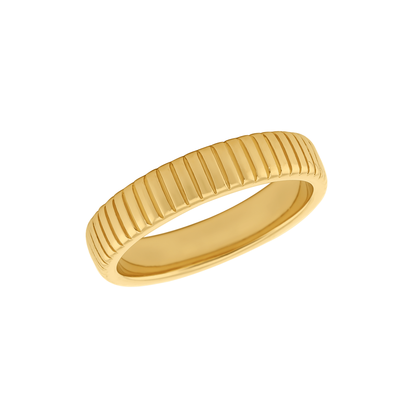 Bague Plaqué or barres