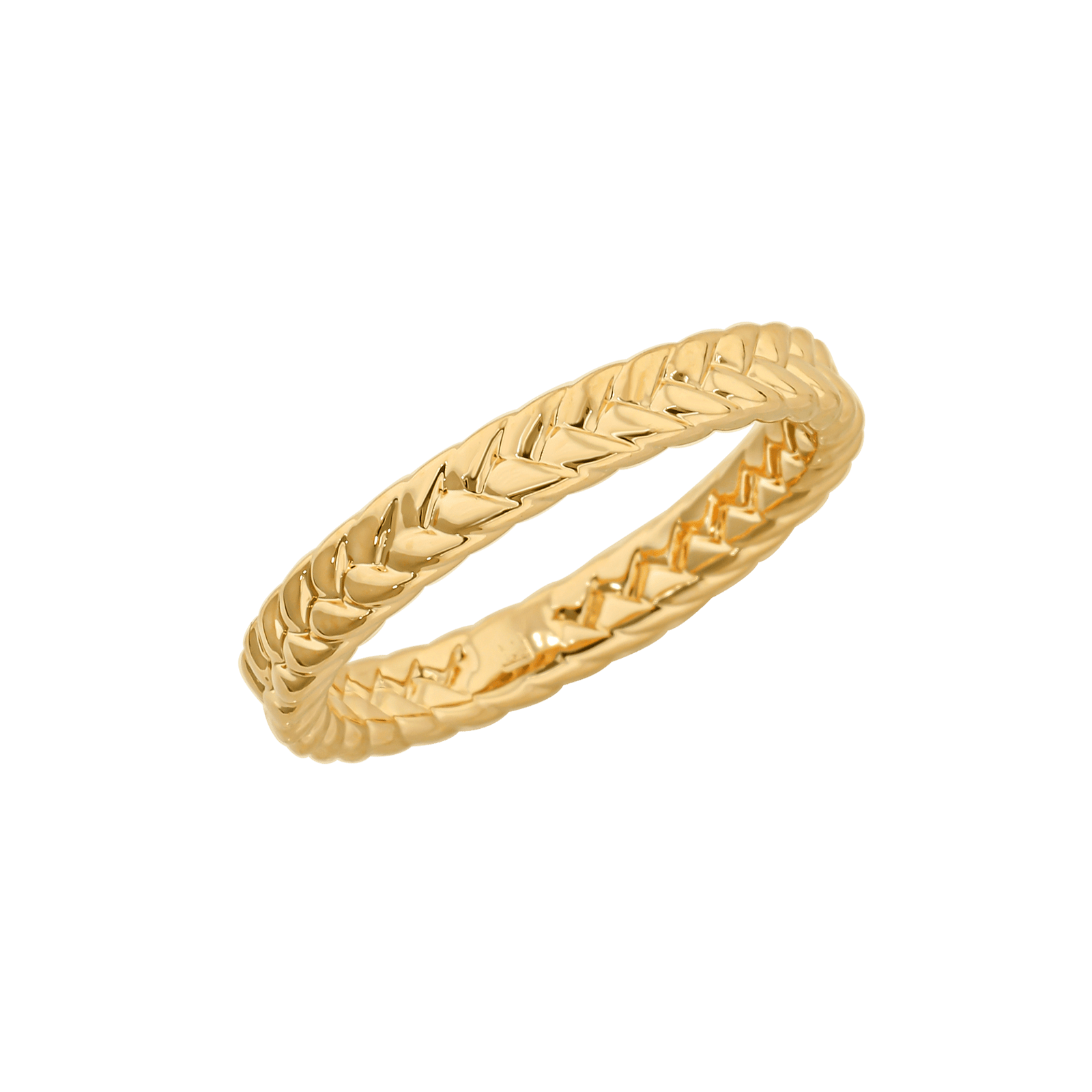 Bague Plaqué or tressée