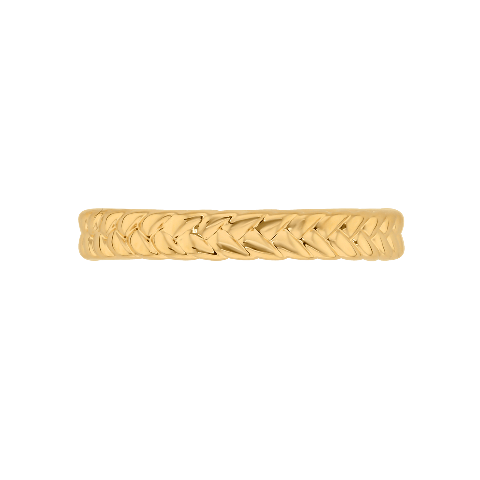 Bague Plaqué or tressée
