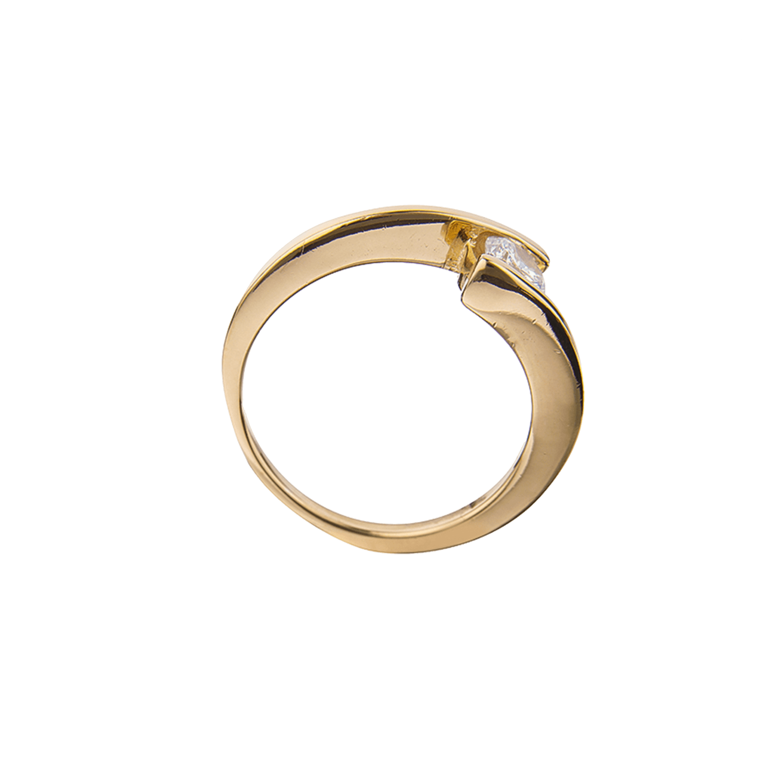 Bague Plaqué Or Zirconium