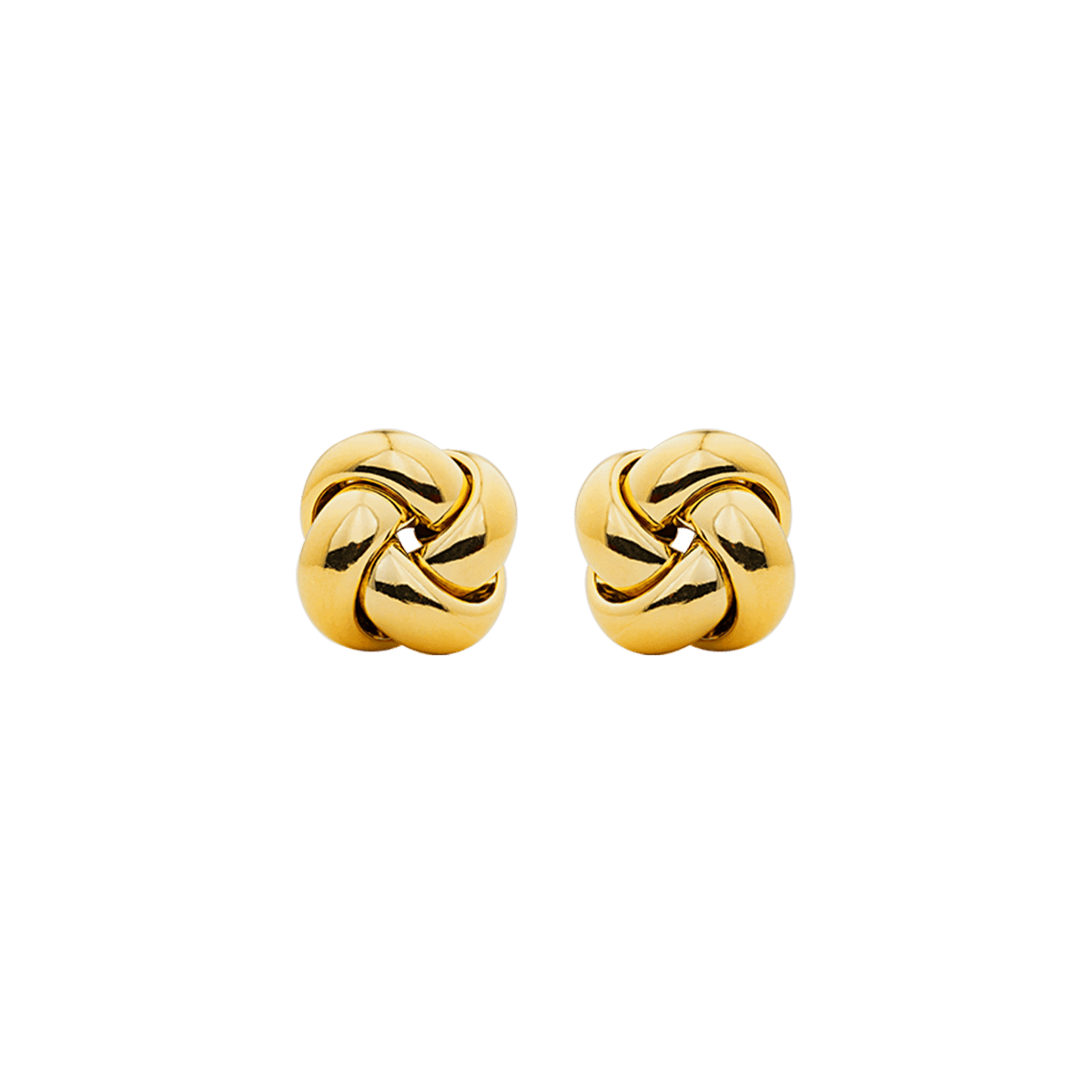 Boucles D'oreilles Or 375 Nœud 25mm