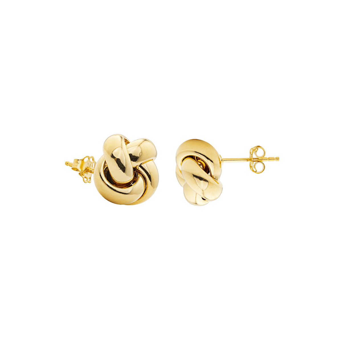 Boucles D'oreilles Or 375 Nœud 25mm