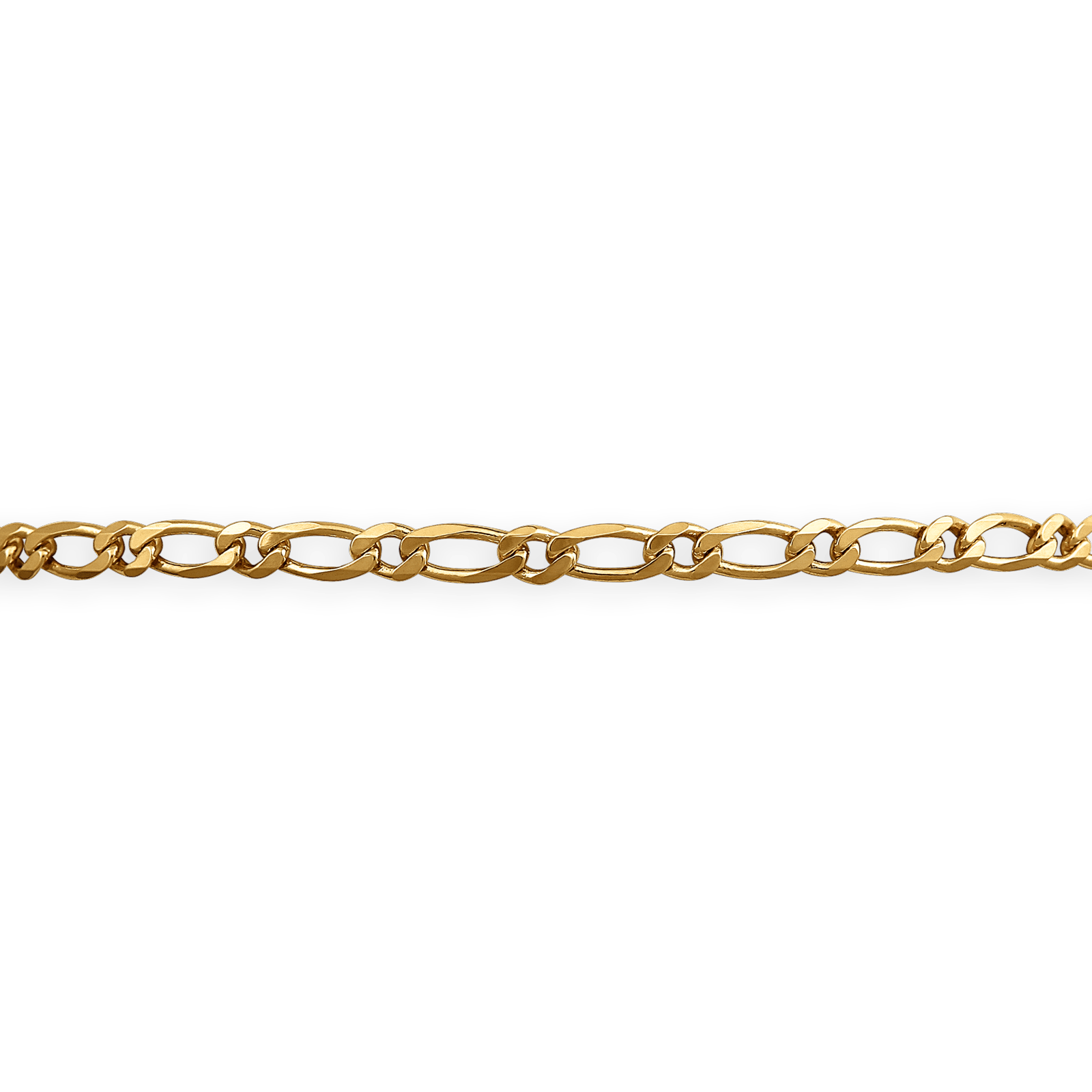 Bracelet Plaqué Or Maille Ultra Plate Alternée
