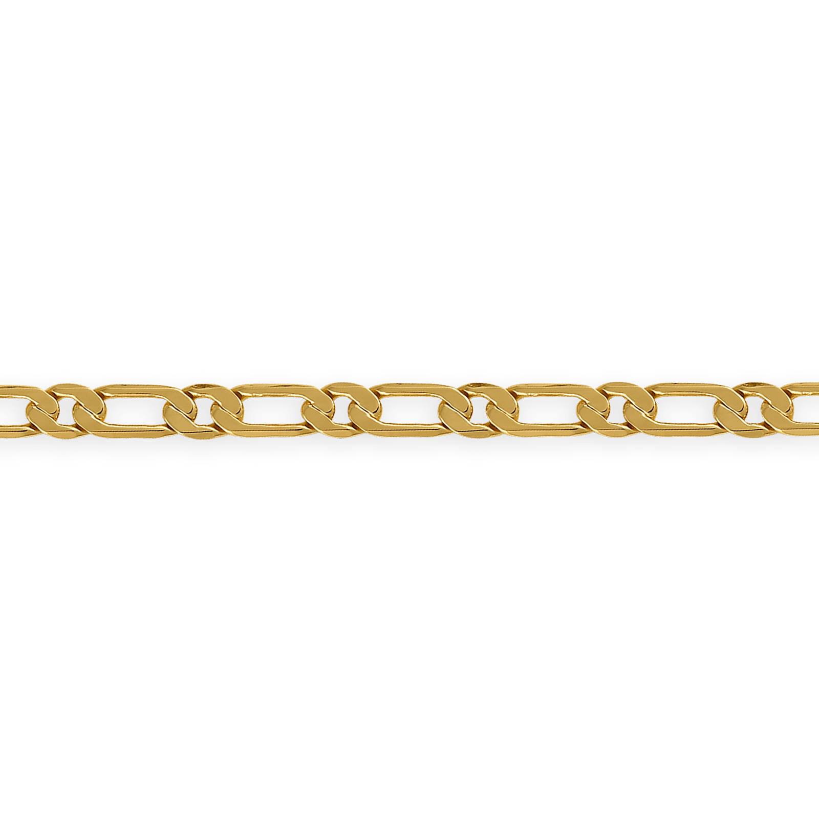 Bracelet Plaqué Or Maille Ultra Plate Alternée