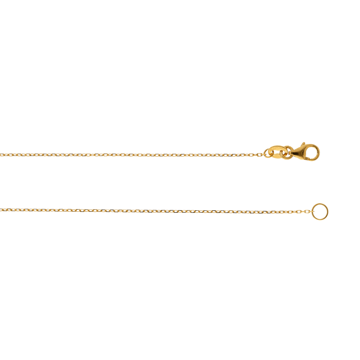 Collier Pendentif Nœud Lisse et Godronné 16mm 45cm