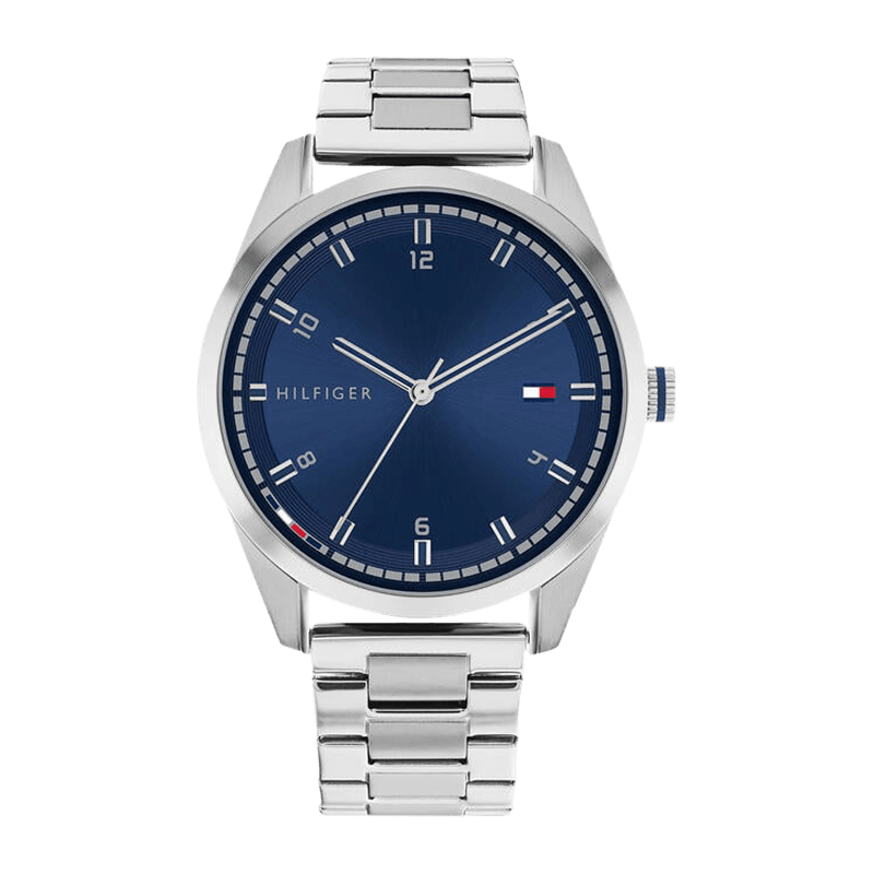 Montre Homme Tommy Hilfiger Griffin Acier Argenté Cadran Bleu - 1710455