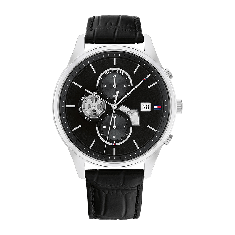 Montre Homme Tommy Hilfiger Acier Argenté Cadran Bleu - 1710502