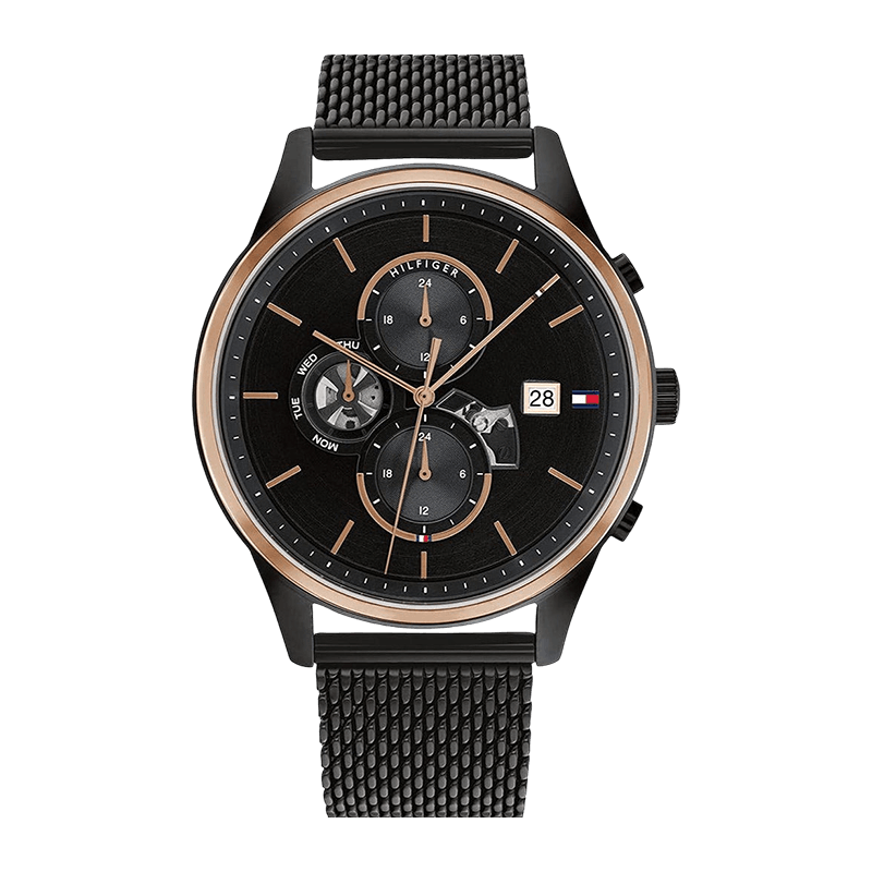 Montre Homme Tommy Hilfiger Weston Noire - Cadran Noir - 1710505