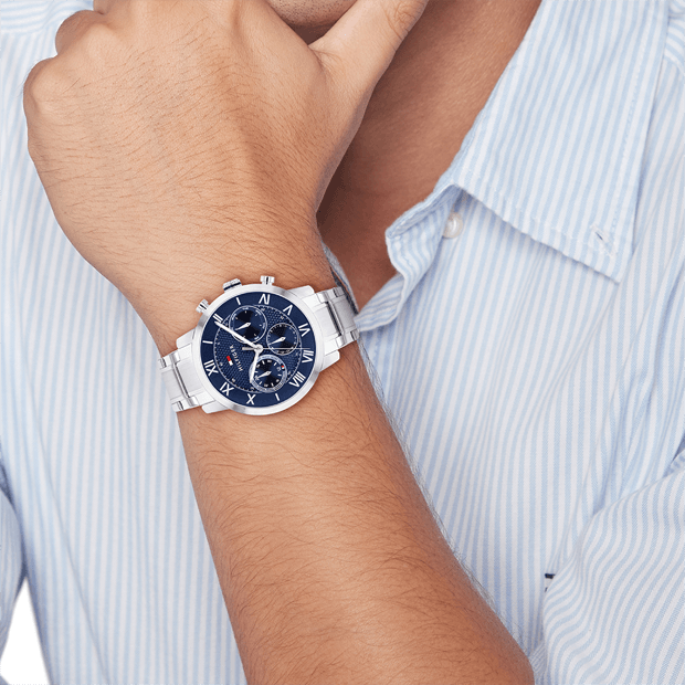 Montre Tommy Hilfiger TH-Oxford en Acier Argenté - 1710728