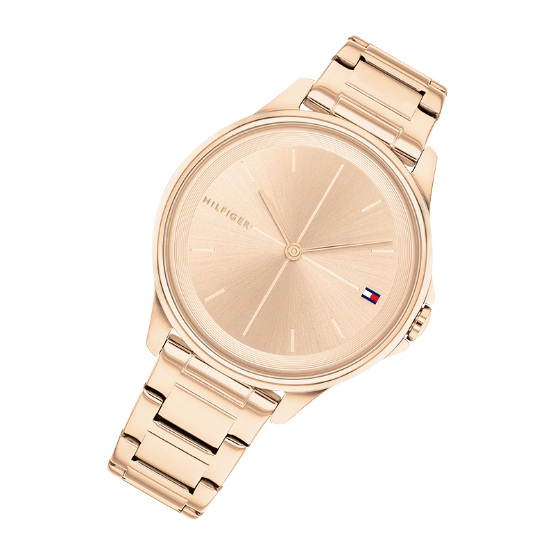 Montre Femme Tommy Hilfiger Delphine Bracelet Acier Doré Rose Cadran Doré Rose – 1782354
