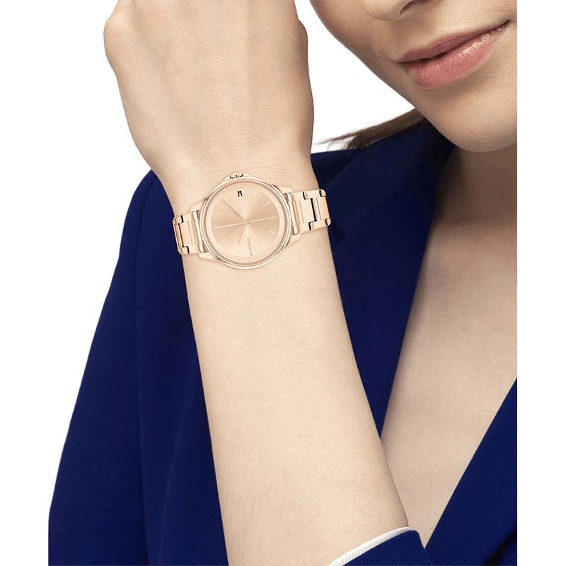 Montre Femme Tommy Hilfiger Delphine Bracelet Acier Doré Rose Cadran Doré Rose – 1782354
