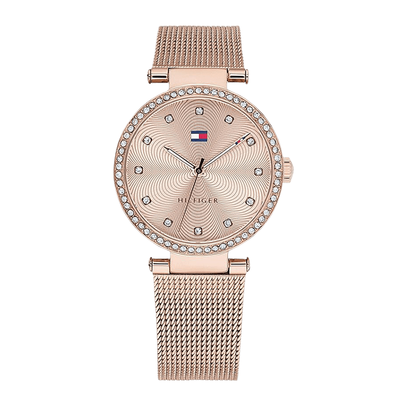 Montre Femme Tommy Hilfiger Lynn Bracelet Acier Milanais Doré Rose Cadran Doré Rose – 1782508