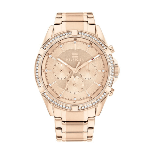 Montre Tommy Hilfiger Quartz multifonction cadran or rose bracelet acier or rose