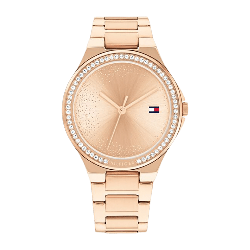 Montre Femme Tommy Hilfiger Juliette Bracelet Acier rose avec Cristaux – 1782643
