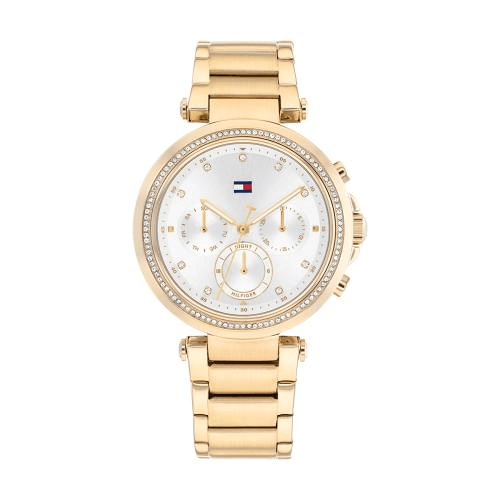 Montre Tommy Hilfiger Quartz cadran acier bracelet acier or jaune