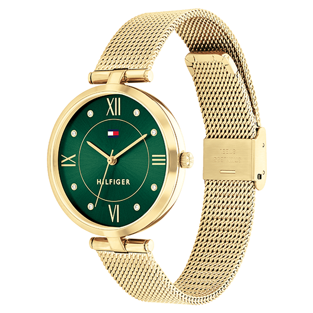 montre femme tommy hilfiger acier maille milanaise