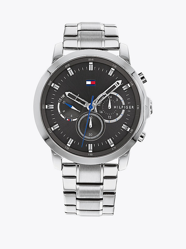 Montre Tommy Hilfiger Quartz cadran gris bracelet acier