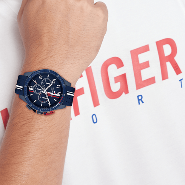 Montre quartz Homme Bank Bleu Tommy Hilfiger - 1792169