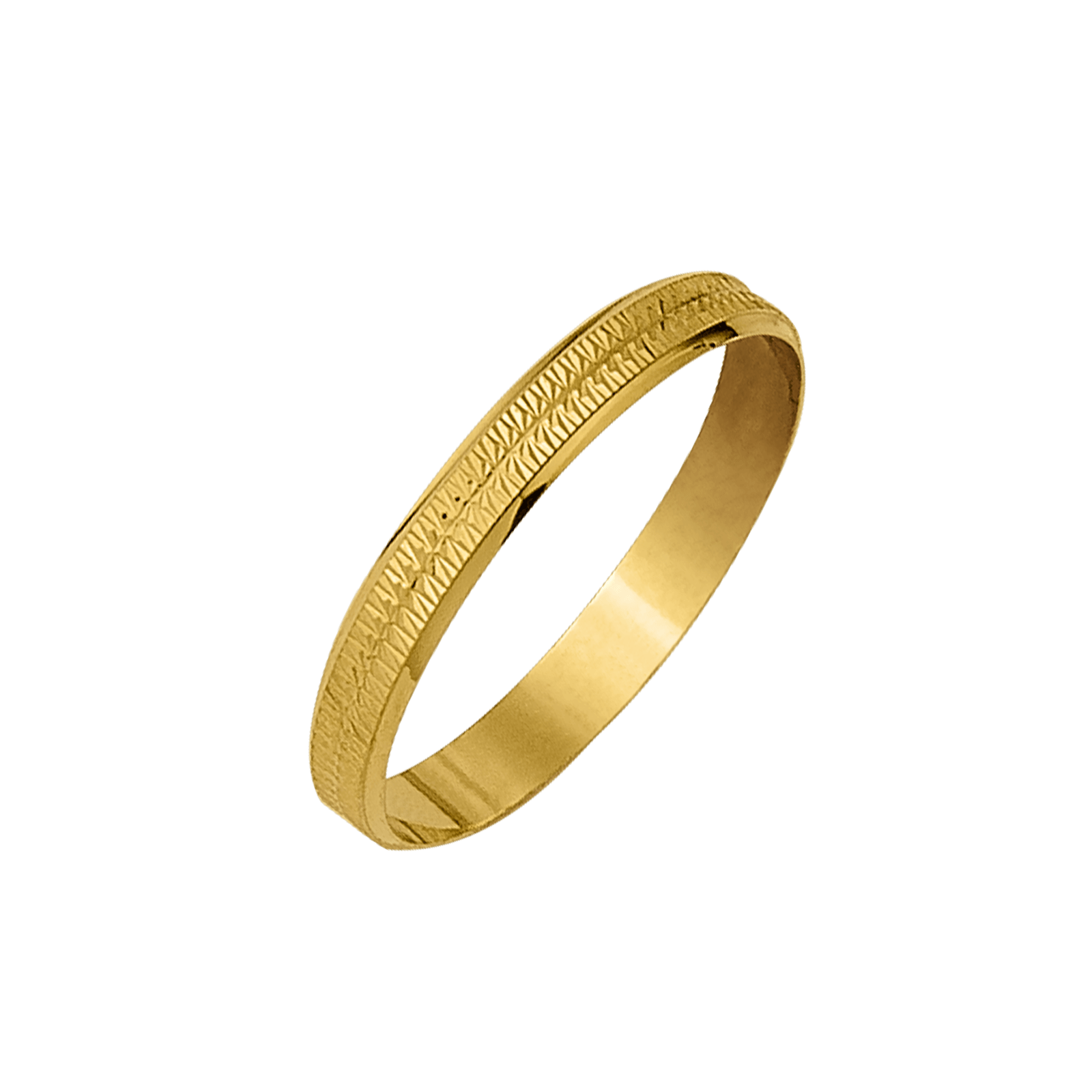 Alliance or 18 carats ciselée 3.3mm - taille 54