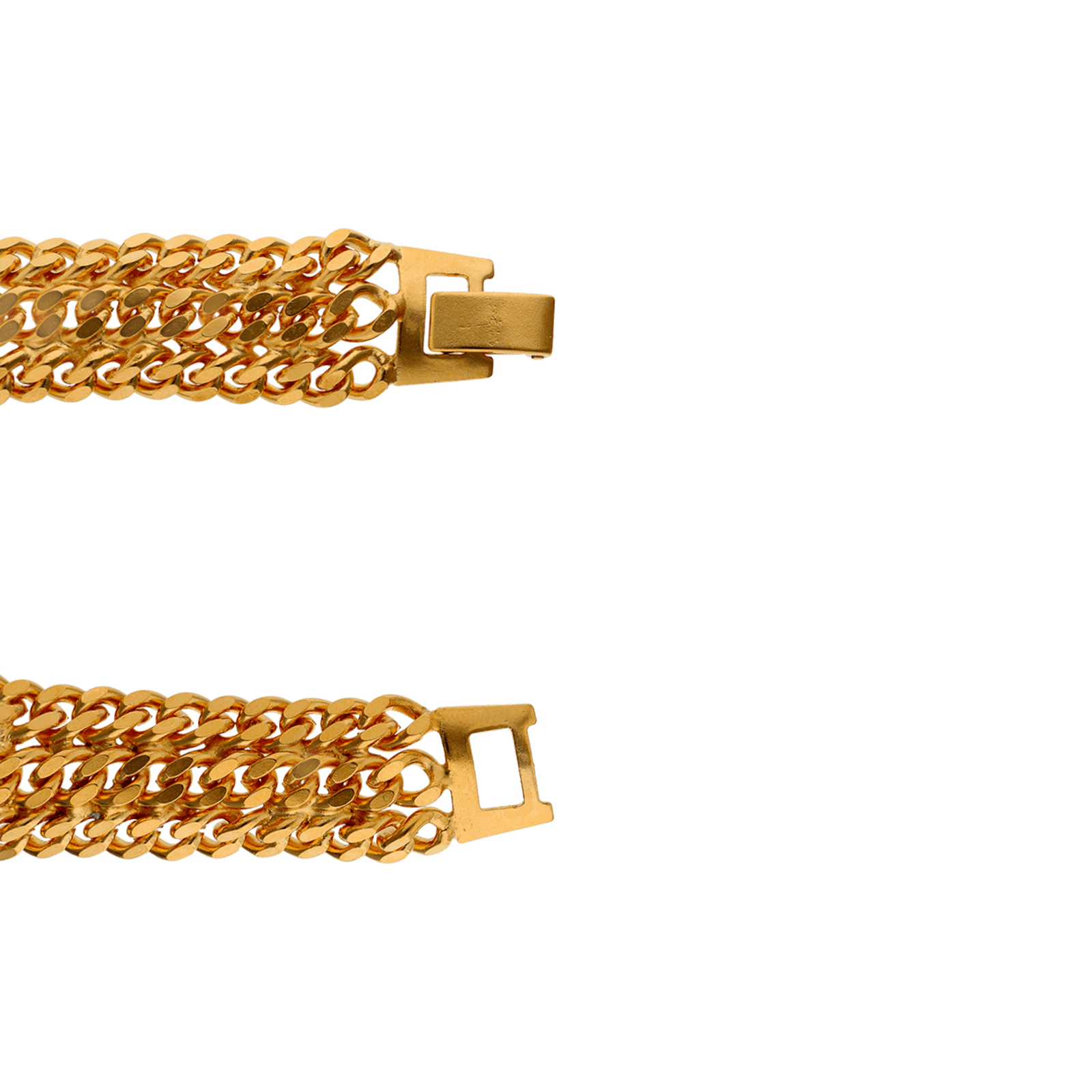 Collier Plaqué or maille américaine 14x45