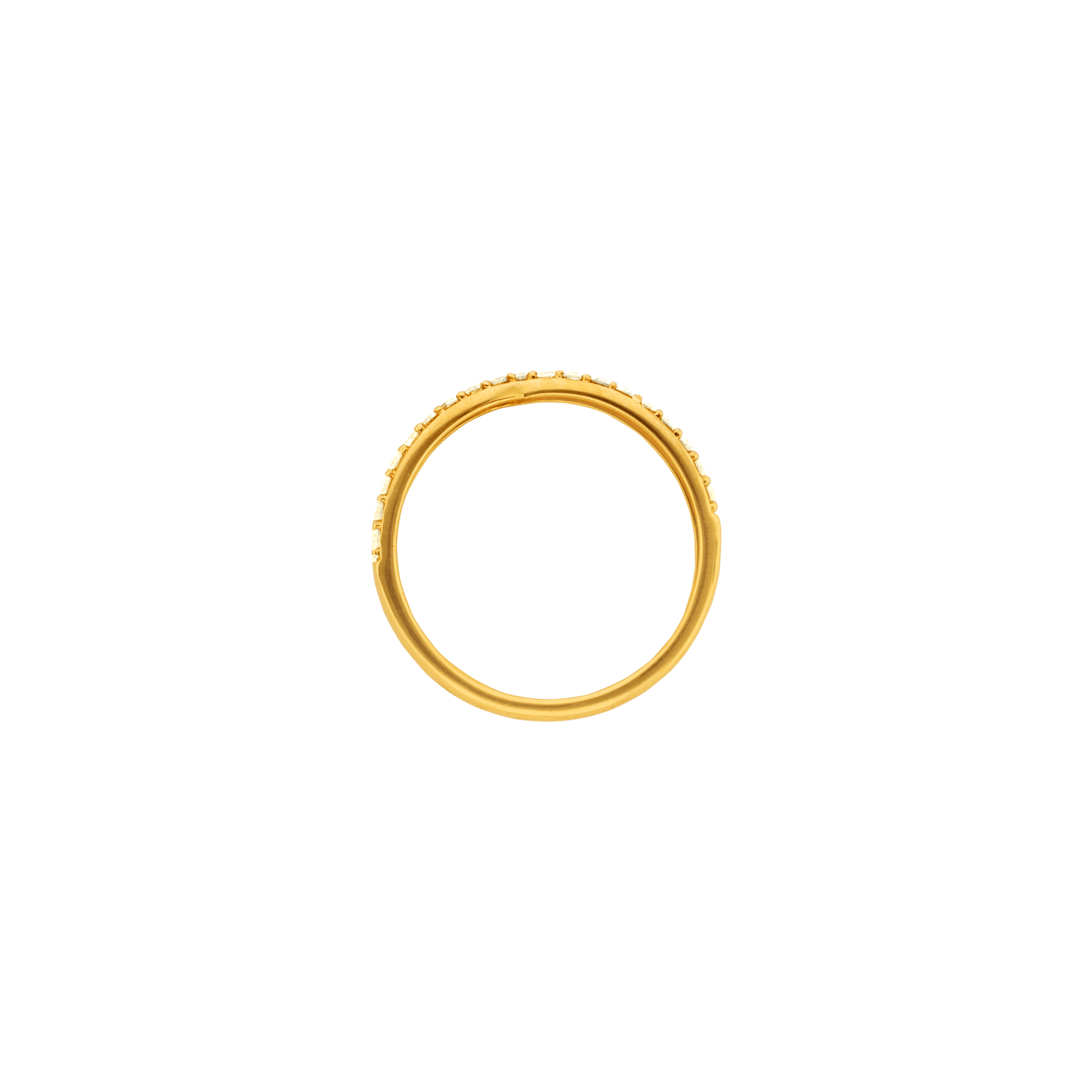bague or jaune plus diamants 0,19 carat
