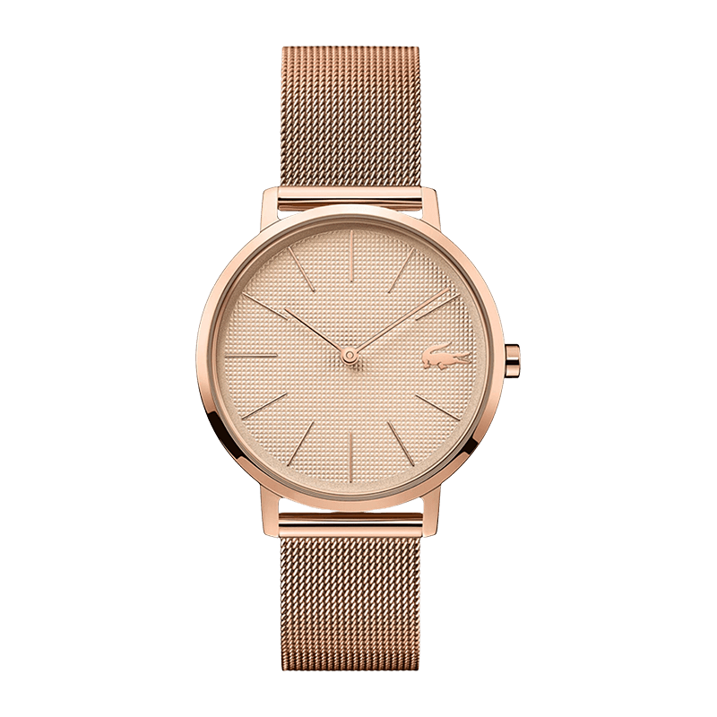 Montre Femme Lacoste Moon Bracelet Acier Milanais Doré Rose –2001080