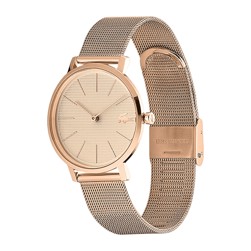Montre Femme Lacoste Moon Bracelet Acier Milanais Doré Rose –2001080