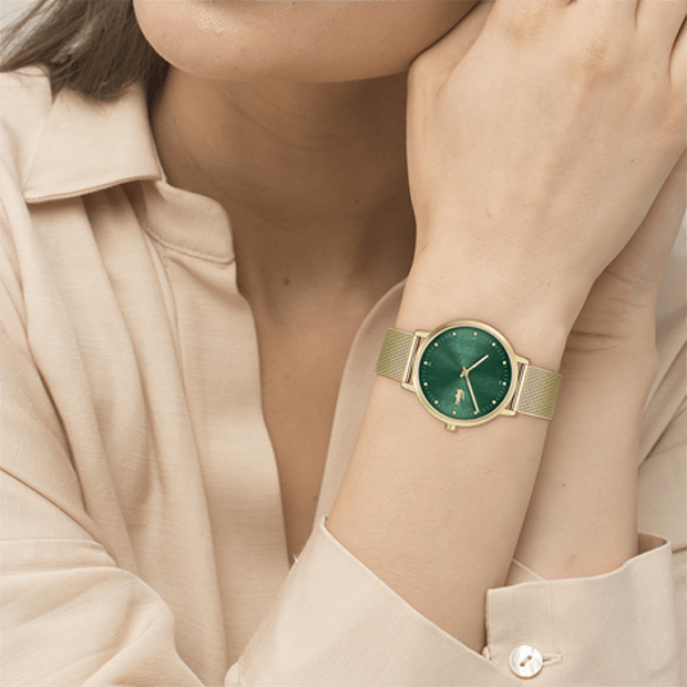 Montre Lacoste Crocorigin en Acier et PVD Doré