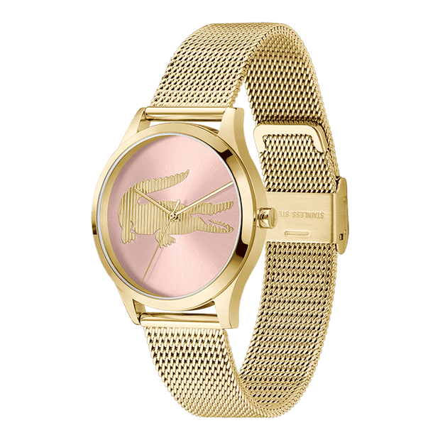 Montre Lacoste Collection Crocodelle en Acier et PVD Doré - 2001418