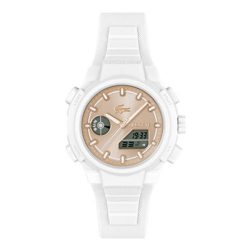 Montre Femme numérique Lacoste blanche