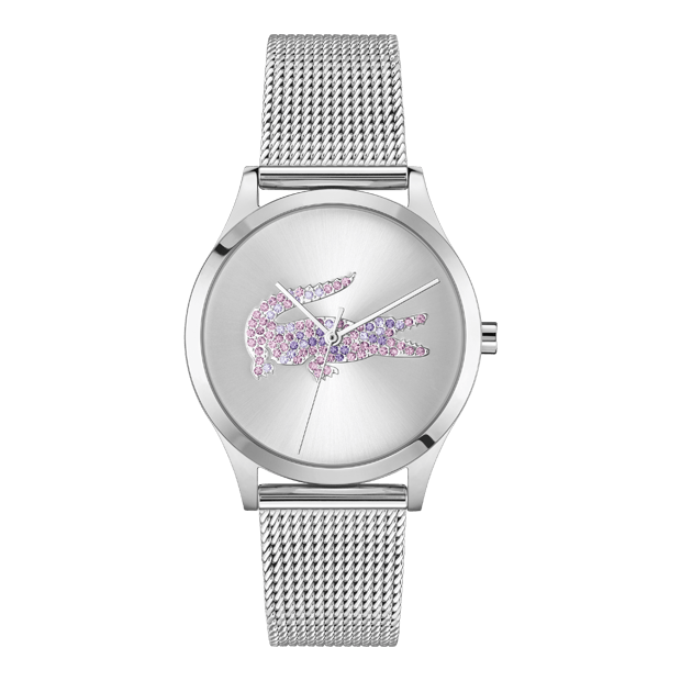Montre femme lacoste crocodelle acier argenté - 2001469