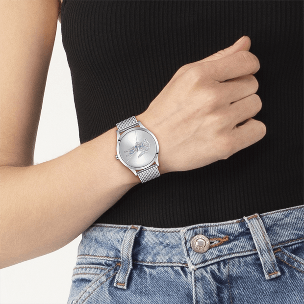 Montre femme lacoste crocodelle acier argenté - 2001469