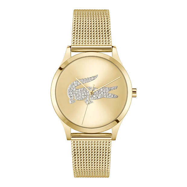 Crocodile Acier doré