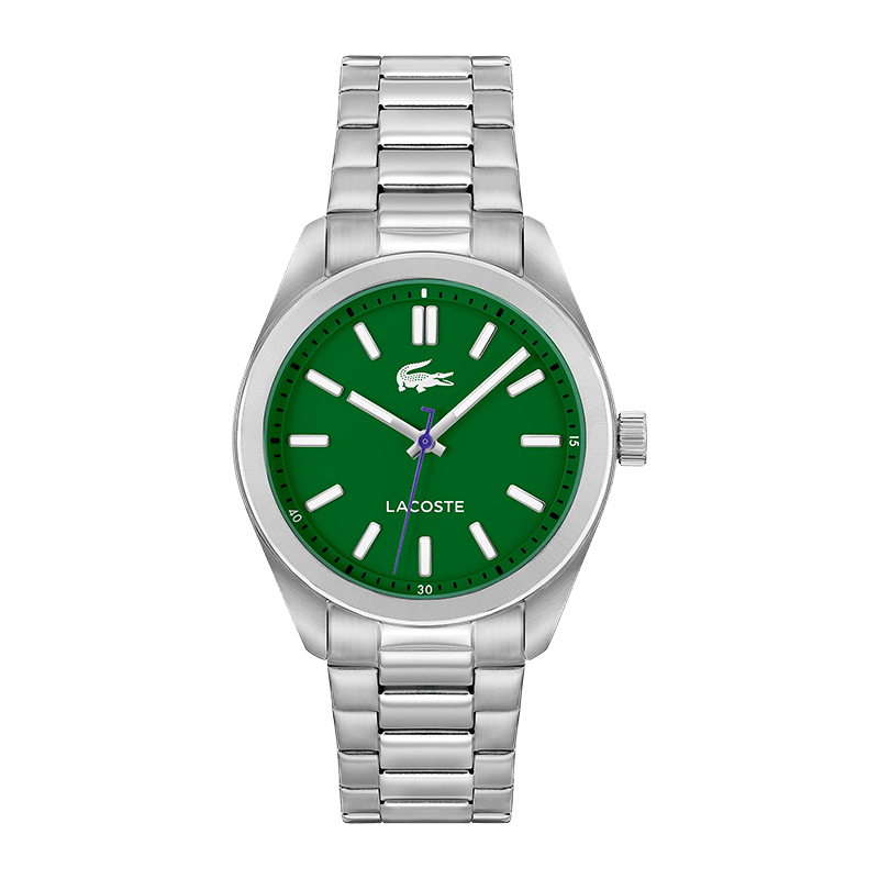 Montre Homme Lacoste Monceau Bracelet Acier Argenté Cadran Vert – 2011354