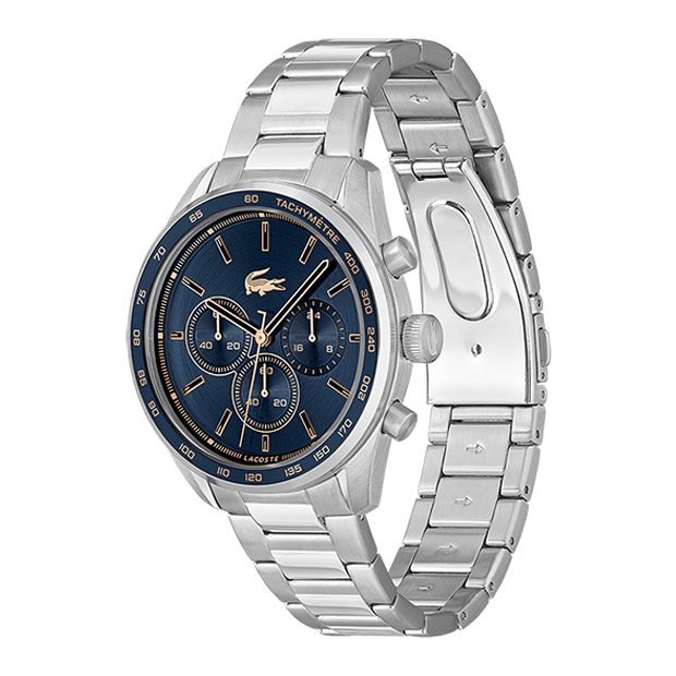 MONTRE HOMME Lacoste Boston cadran bleu bracelet acier